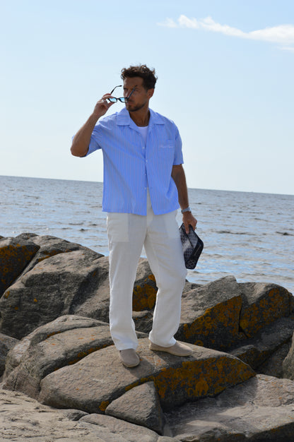SIGNATURE SHORT SLEEVE SHIRT IN BLUE